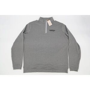 Peter Millar Men's Medium Gray‎ 1/4 Zip Perth Performance Pullover Jacket Golf